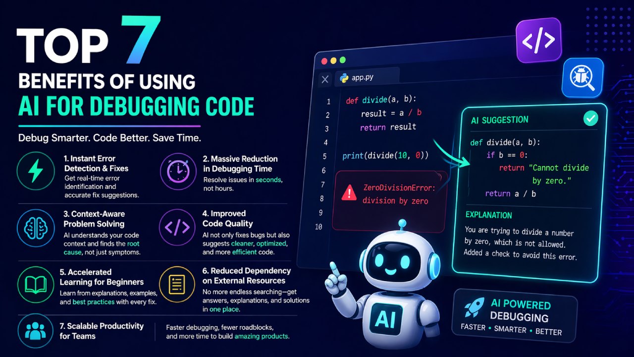 Top 7 Benefits of Using AI for Debugging Code